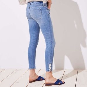 Like New  Loft Skinny, Crop Jeans